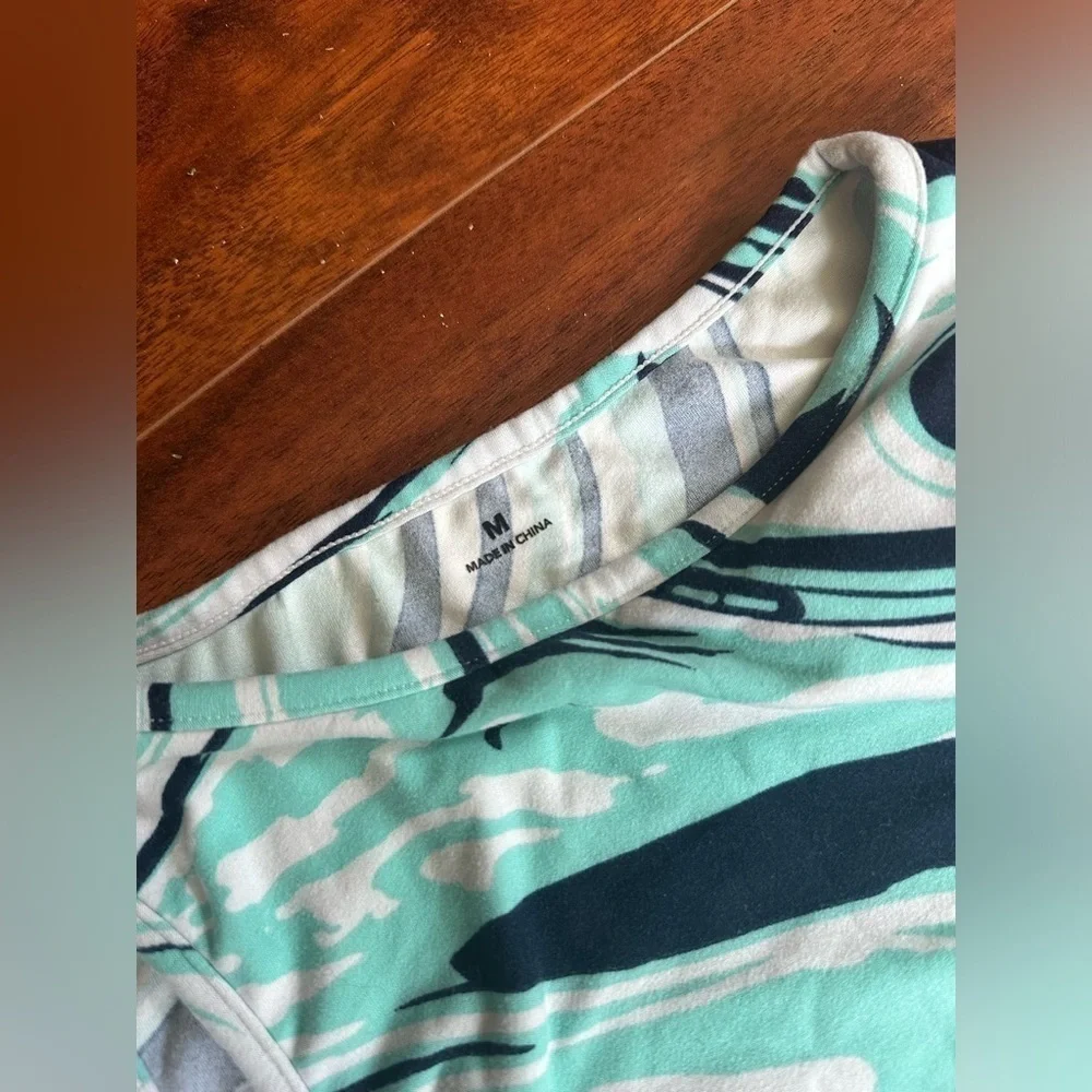 Girls workout set marbled teal